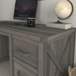 Wholesale 🌟 Accentrics Home Clark Station Modern Farmhouse Double Pedestal Desk 👍 -Fellowes shop unnamed file 1900