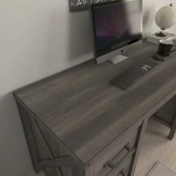 Wholesale 🌟 Accentrics Home Clark Station Modern Farmhouse Double Pedestal Desk 👍 -Fellowes shop unnamed file 1901