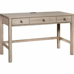 Promo ✔️ Accentrics Home Kids Three Drawer USB Charging Desk, River Birch Brown ???? -Fellowes shop unnamed file 1904