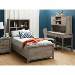 Promo ✔️ Accentrics Home Kids Three Drawer USB Charging Desk, River Birch Brown ???? -Fellowes shop unnamed file 1910