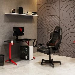 Best deal ???? CorLiving Conqueror Black And Red Gaming Desk ???? -Fellowes shop unnamed file 1937