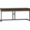 Promo ???? Simpli Home Erina Solid Acacia Wood Large Desk, Rustic Natural Aged Brown ????