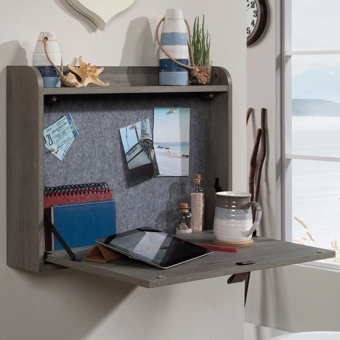 New ???? Sauder Anda Norr Wall Mounted Floating Desk ???? 2 New ???? Sauder Anda Norr Wall Mounted Floating Desk ???? - Image 2