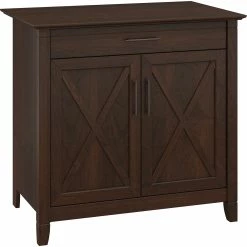 Budget ???? Bush Furniture Bush Key West Secretary Desk With Keyboard Tray And Storage Cabinet ????