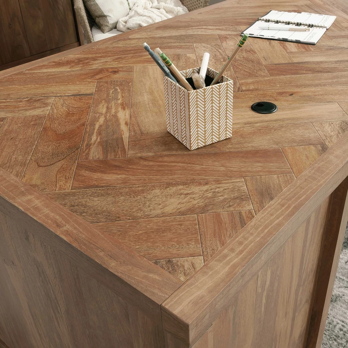 Outlet ⌛ Sauder Cannery Bridge Executive Desk ???? 5 Outlet ⌛ Sauder Cannery Bridge Executive Desk ???? - Image 5