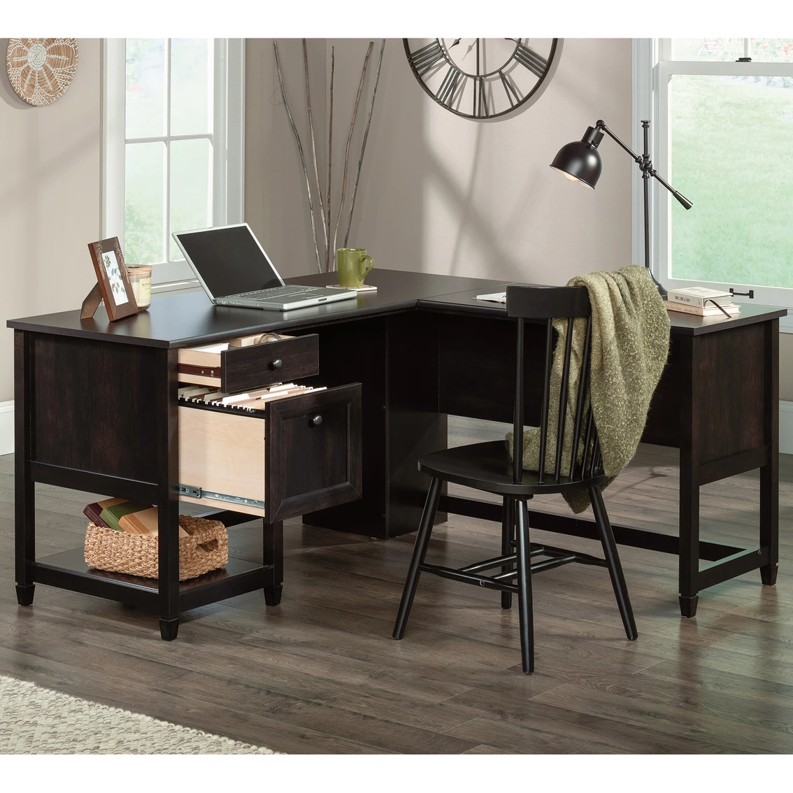 Wholesale ???? Sauder L Shaped Home Office Desk With Drawers ✔️ 2 Wholesale ???? Sauder L Shaped Home Office Desk With Drawers ✔️ - Image 2