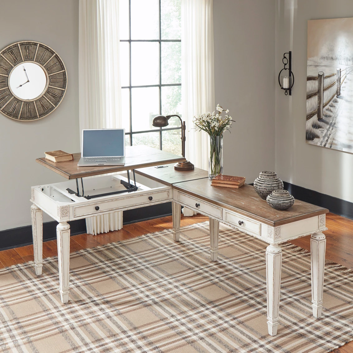 Cheapest ???? Signature Design By Ashley Realyn Lift Top Desk With Return ???? 3 Cheapest ???? Signature Design By Ashley Realyn Lift Top Desk With Return ???? - Image 3