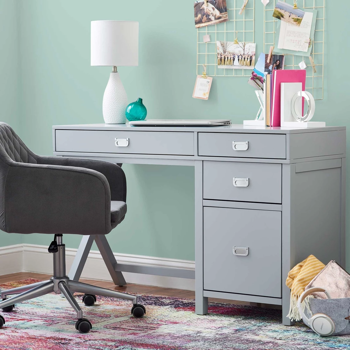Budget ⌛ Linon Peggy Side Storage Desk ???? 3 Budget ⌛ Linon Peggy Side Storage Desk ???? - Image 3