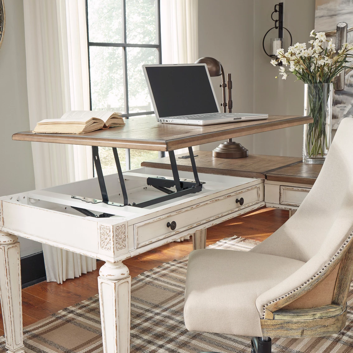 Cheapest ???? Signature Design By Ashley Realyn Lift Top Desk With Return ???? 5 Cheapest ???? Signature Design By Ashley Realyn Lift Top Desk With Return ???? - Image 5