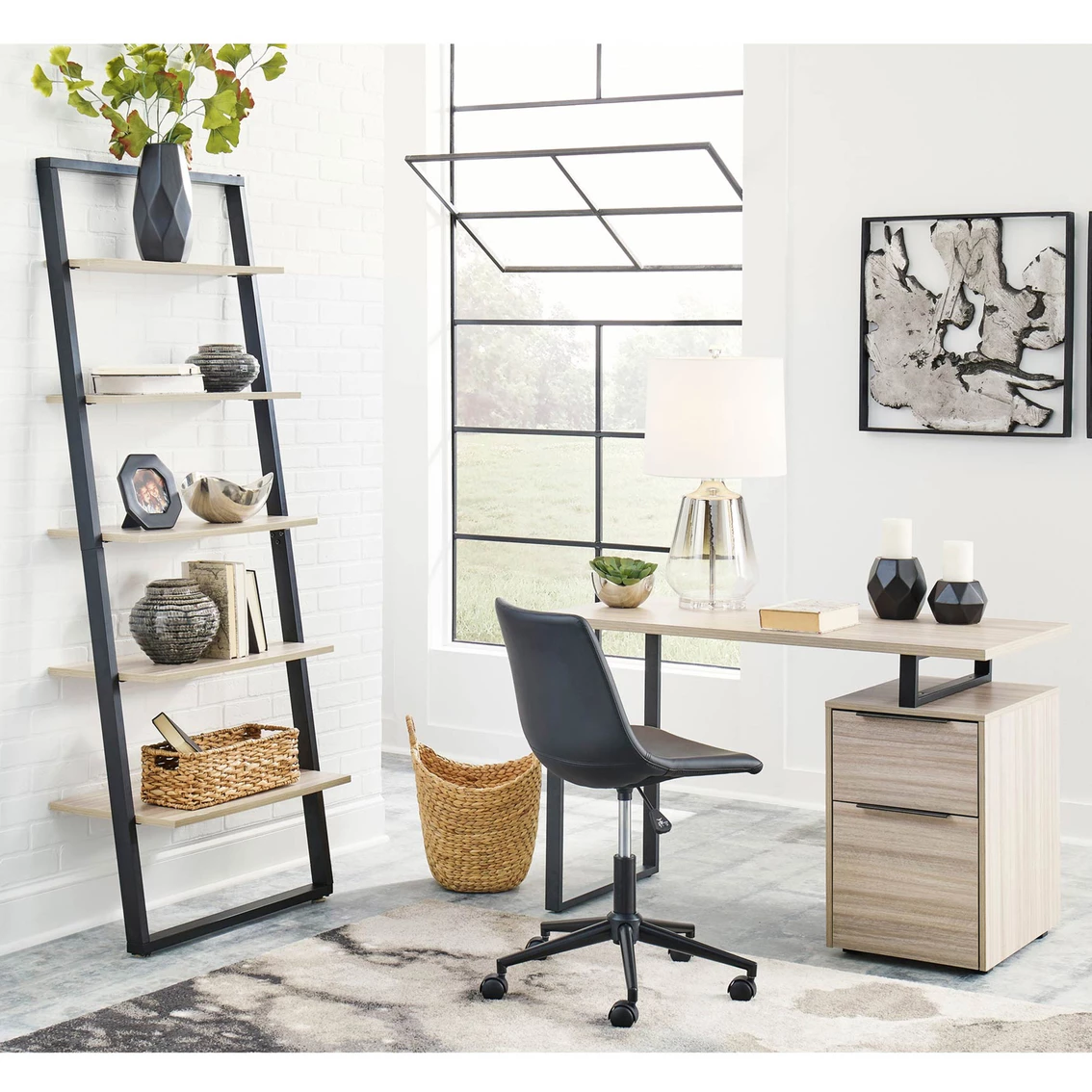 Discount ???? Signature Design By Ashley Waylowe 48 In. Home Office Desk ???? 6 Discount ???? Signature Design By Ashley Waylowe 48 In. Home Office Desk ???? - Image 6