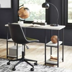 Buy ???? Signature Design By Ashley Lazabon 48 In. Desk And Chair Office Set ????