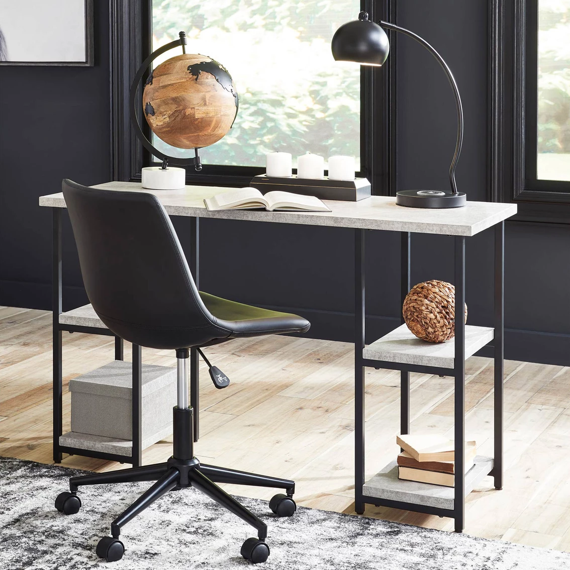 Buy ???? Signature Design By Ashley Lazabon 48 In. Desk And Chair Office Set ???? 1 Buy ???? Signature Design By Ashley Lazabon 48 In. Desk And Chair Office Set ????