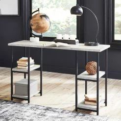 Alternative view of Buy ???? Signature Design By Ashley Lazabon 48 In. Desk And Chair Office Set ????