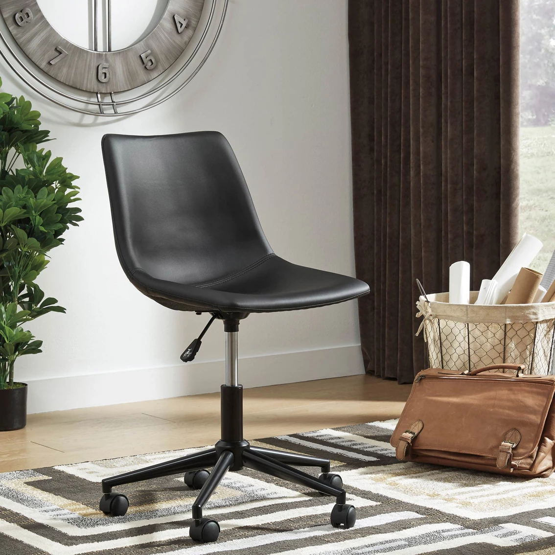 Buy ???? Signature Design By Ashley Lazabon 48 In. Desk And Chair Office Set ???? 3 Buy ???? Signature Design By Ashley Lazabon 48 In. Desk And Chair Office Set ???? - Image 3