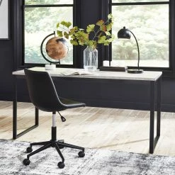 Budget ???? Signature Design By Ashley Lazabon 63 In. Desk And Chair Office Set ????