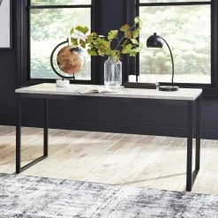 Alternative view of Budget ???? Signature Design By Ashley Lazabon 63 In. Desk And Chair Office Set ????