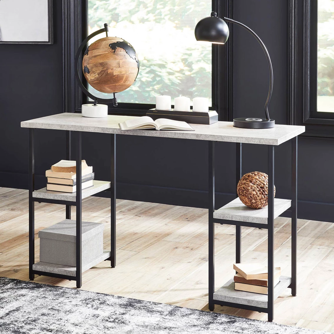 Cheap ???? Signature Design By Ashley Lazabon 48 In. Home Office Desk ???? 3 Cheap ???? Signature Design By Ashley Lazabon 48 In. Home Office Desk ???? - Image 3