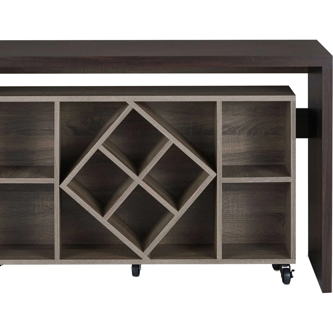 New ???? Furniture Of America Minshew Solid Wood 2 Pc. Convertible Desk ???? 2 New ???? Furniture Of America Minshew Solid Wood 2 Pc. Convertible Desk ???? - Image 2