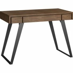 Wholesale 👏 Simpli Home Lowry Solid Acacia Wood Small Desk 🥰
