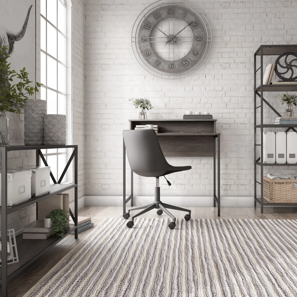 Cheapest ???? Signature Design By Ashley Freedan Home Office Desk ???? 6 Cheapest ???? Signature Design By Ashley Freedan Home Office Desk ???? - Image 6