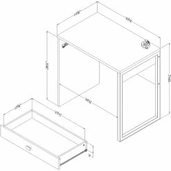 Best deal 👍 South Shore Interface Desk With Drawer 🔥 -Fellowes shop unnamed file 295