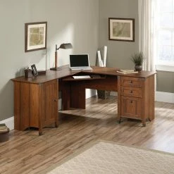 Best Sale 🛒 Sauder Carson Forge Corner Computer Desk 👏
