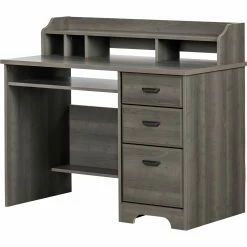 Alternative view of Hot Sale ⌛ South Shore Versa Computer Desk With Hutch ????