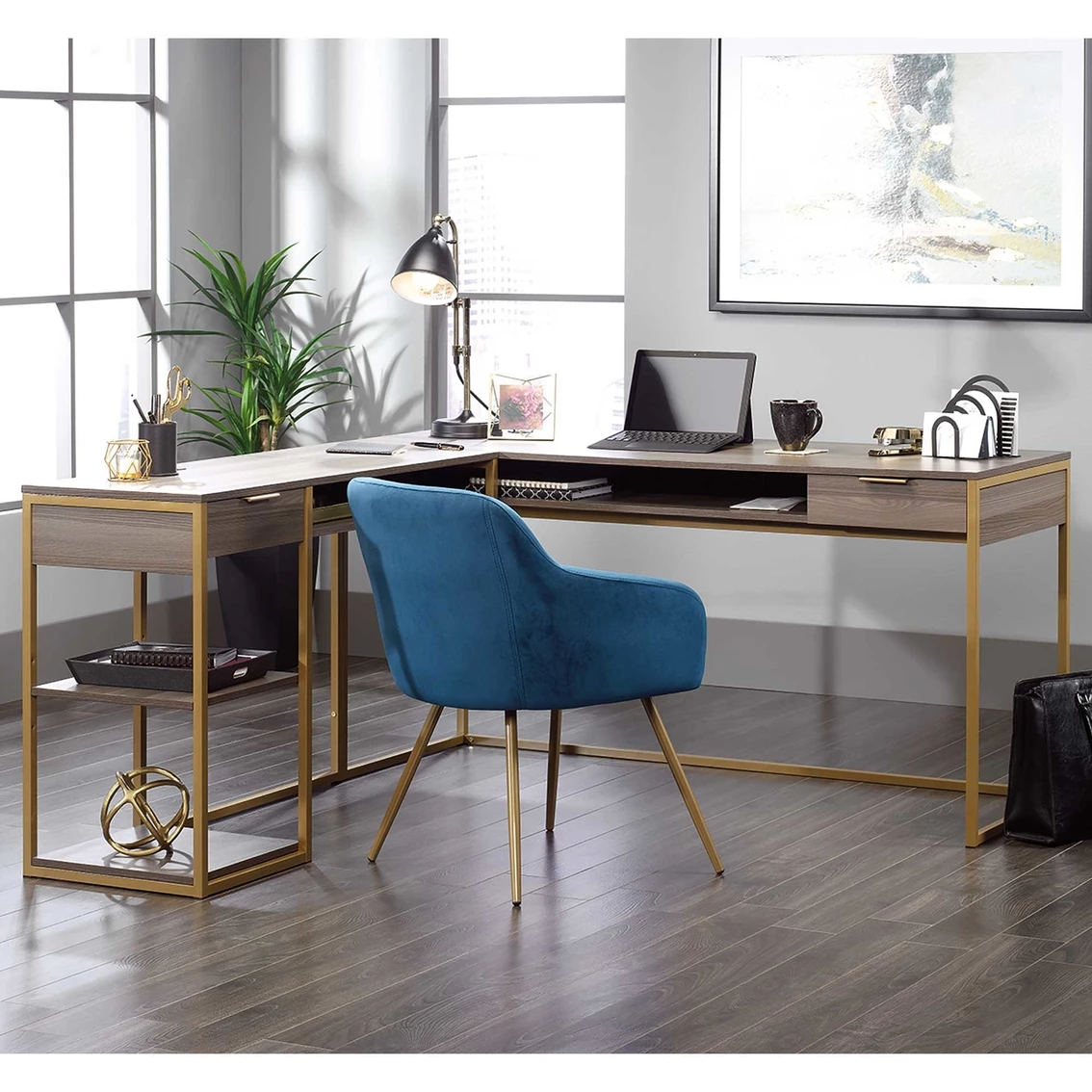 Best Sale ???? Sauder International Lux L Desk ???? 2 Best Sale ???? Sauder International Lux L Desk ???? - Image 2