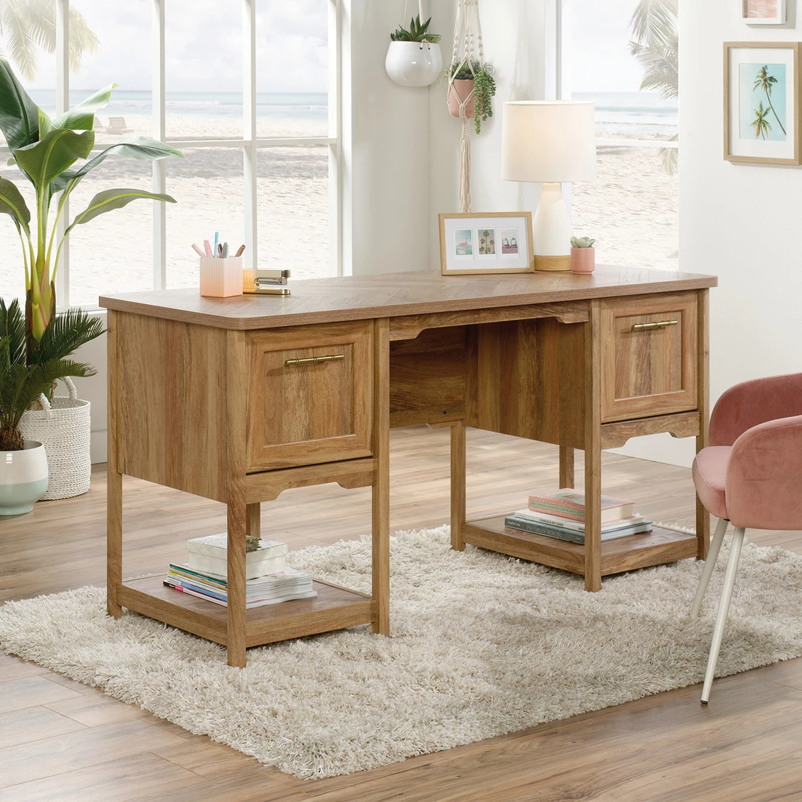 Budget ✨ Sauder Coral Cape Desk ???? 1 Budget ✨ Sauder Coral Cape Desk ????