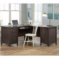 Best deal ❤️ Sauder Costa L Desk, Coffee Oak ✔️