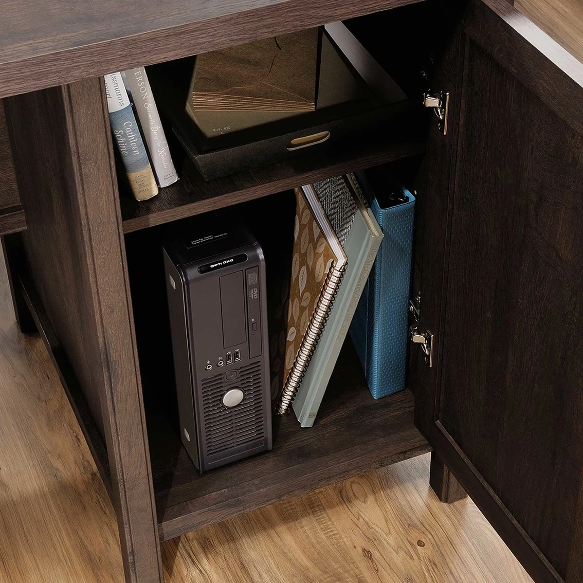 Best deal ❤️ Sauder Costa L Desk, Coffee Oak ✔️ 5 Best deal ❤️ Sauder Costa L Desk, Coffee Oak ✔️ - Image 5