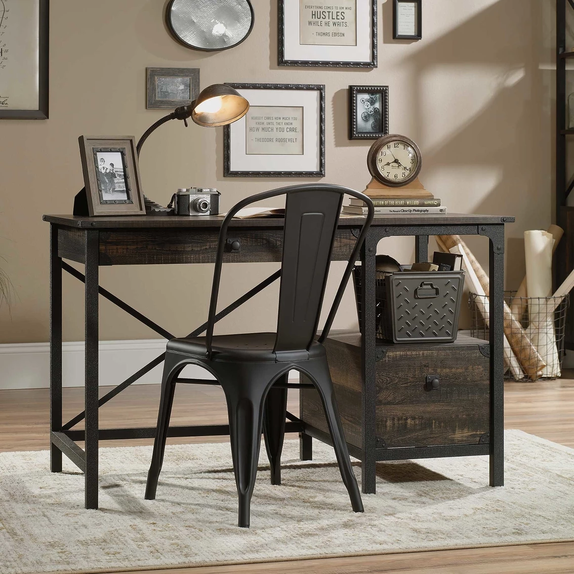Outlet ???? Sauder Steel River Desk ???? 1 Outlet ???? Sauder Steel River Desk ????