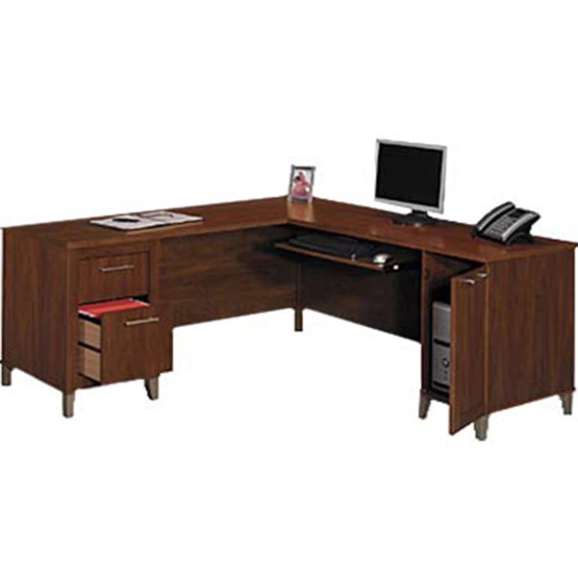 Hot Sale ✔️ Bush Furniture Bush Somerset L-Shaped Desk ⌛ 1 Hot Sale ✔️ Bush Furniture Bush Somerset L-Shaped Desk ⌛
