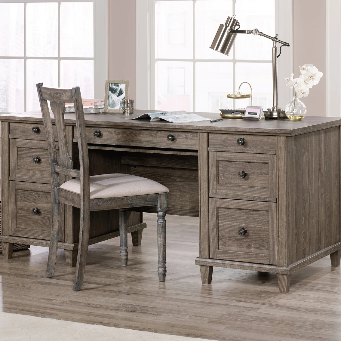 Discount π Sauder Hammond Executive Desk π 1 Discount π Sauder Hammond Executive Desk π