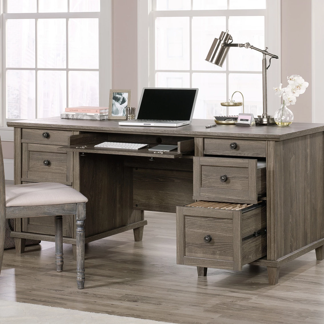 Discount π Sauder Hammond Executive Desk π 2 Discount π Sauder Hammond Executive Desk π - Image 2