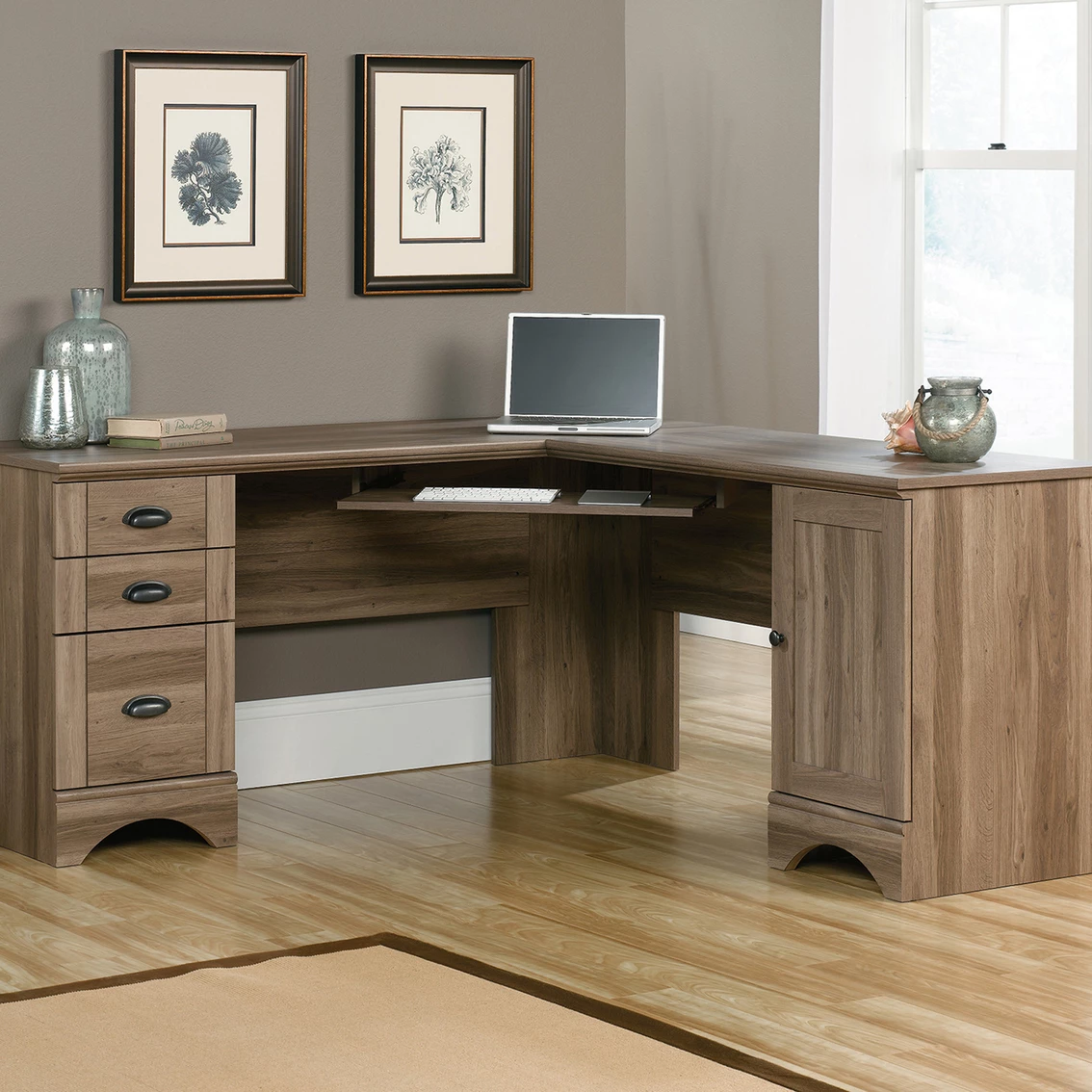 Coupon ???? Sauder Harbor View Corner Computer Desk ⭐ 2 Coupon ???? Sauder Harbor View Corner Computer Desk ⭐ - Image 2