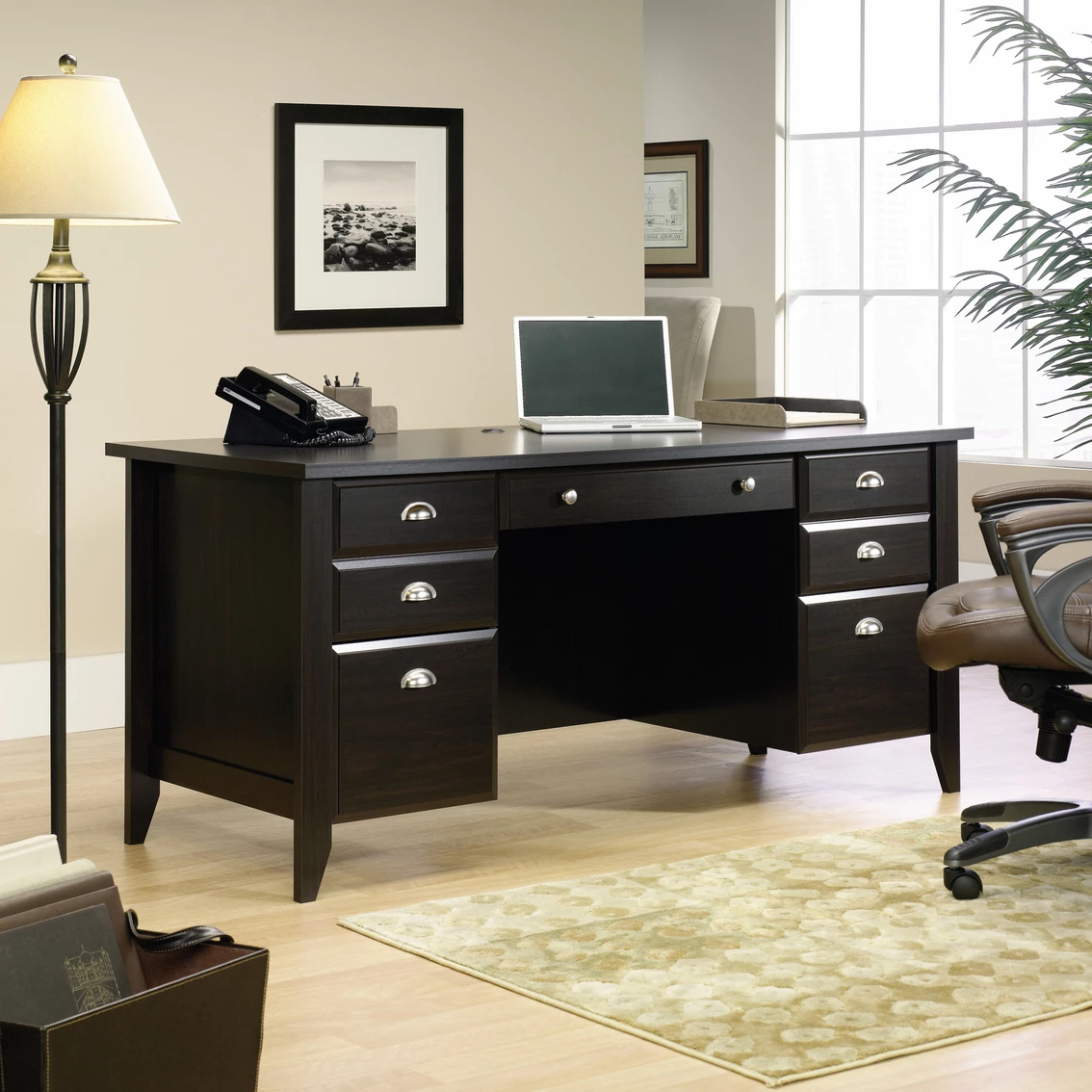 Promo ❤️ Sauder Shoal Creek Executive Desk ⌛ 1 Promo ❤️ Sauder Shoal Creek Executive Desk ⌛