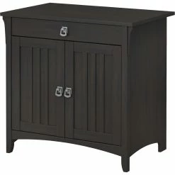 Buy ???? Bush Furniture Salinas Secretary Desk With Keyboard Tray And Storage Cabinet ????