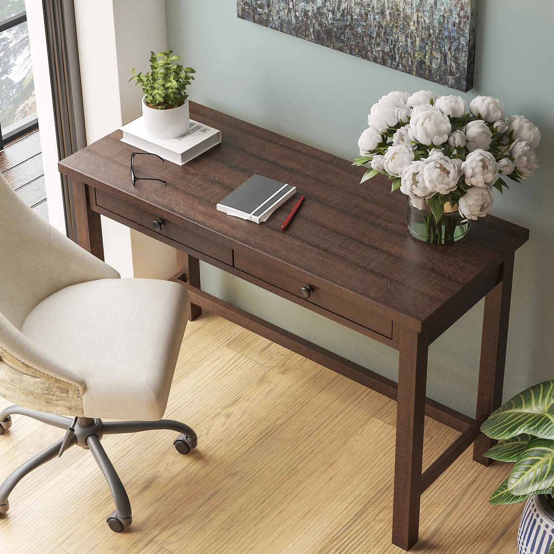 Coupon ⭐ Signature Design By Ashley Camiburg Home Office Desk ???? 4 Coupon ⭐ Signature Design By Ashley Camiburg Home Office Desk ???? - Image 4