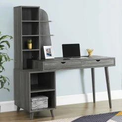 Brand new ???? Chelsea Home 55 In. Computer Desk With Bookcase ???? 5 Brand new ???? Chelsea Home 55 In. Computer Desk With Bookcase ???? -Fellowes shop unnamed file 884