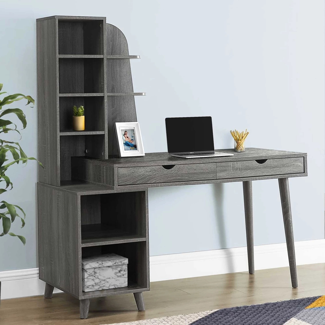 Brand new ???? Chelsea Home 55 In. Computer Desk With Bookcase ???? 3 Brand new ???? Chelsea Home 55 In. Computer Desk With Bookcase ???? - Image 3