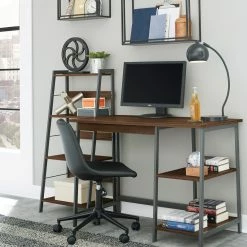 Buy ⌛ Signature Design By Ashley Soho Home Office Desk With Shelf ???? -Fellowes shop unnamed file 927