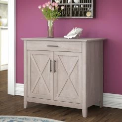 Alternative view of Discount ???? Bush Furniture Key West Laptop Storage Desk Credenza ????