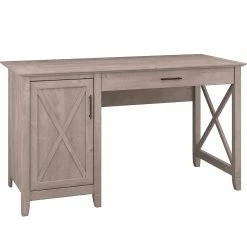 Best Sale ???? Bush Furniture Key West Single Pedestal Desk ❤️