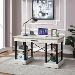 Hot Sale 😍 Coast To Coast Accents Gabby 1 Drawer Desk ⭐ -Fellowes shop unnamed file 991